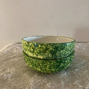 Green Sponge 2-1/2" x 5-1/2" Dipping Bowls Made in Italy (2)